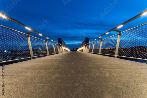 ‘De Diekloper’ bridge in Delfzijl, Netherlands photo
