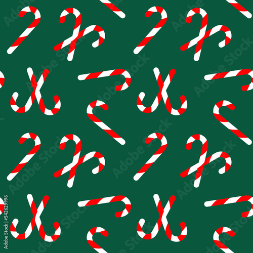 Seamless vector pattern Christmas Candy. For fabric, paper, wrap, textile, poster, scrapbooking, wallpaper or background, for web site or mobile app