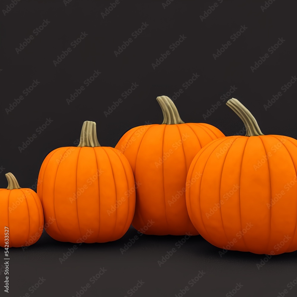 halloween pumpkins on plain background illustration halloween pumpkins on plain background illustration