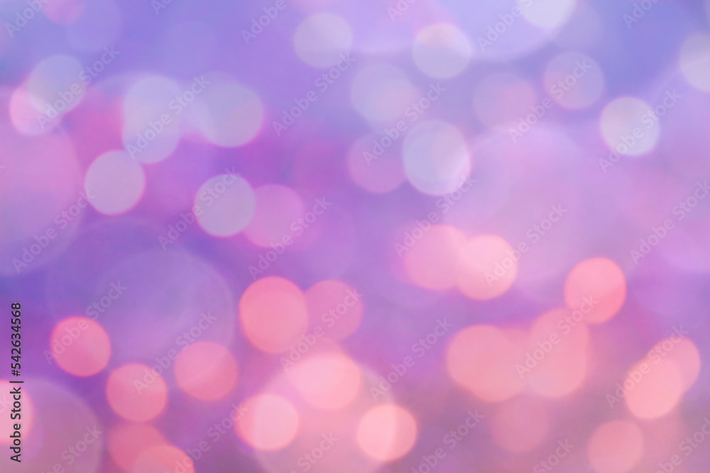 Soft color bokeh defocused lights abstract blurry background.