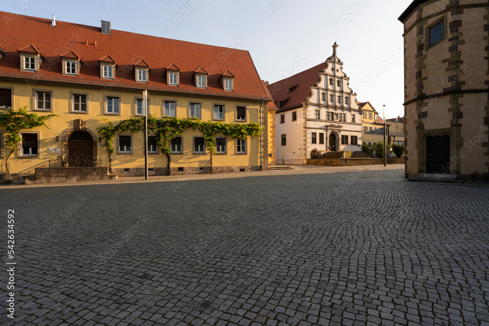 Stadtansicht von Schweinfurt am Main mit seiner Altstadt, Landkreis Schweinfurt, Unterfranken, Franken, Bayern, Deutschland