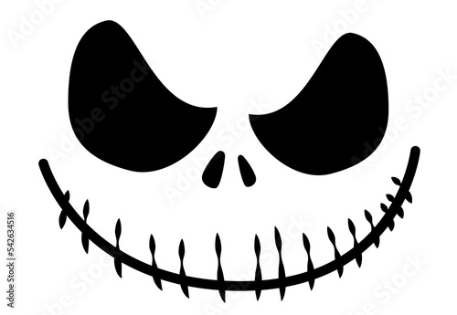frightened face, Halloween illustrator