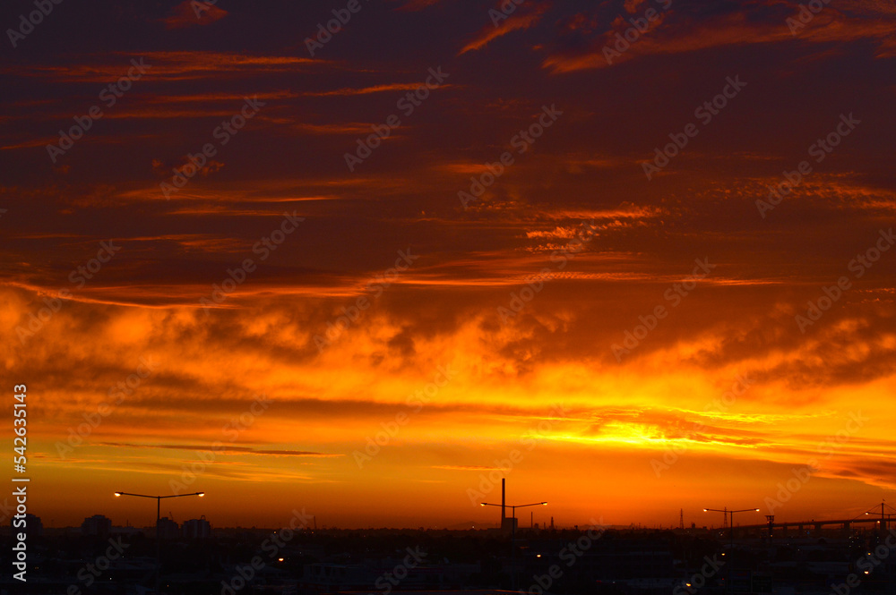 Naklejka premium オーストラリアでの夕焼け空