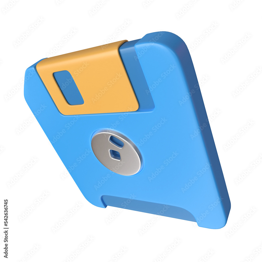 Floppy Disk 3D Illustration Icon Floppy Disk 3D Illustration Icon