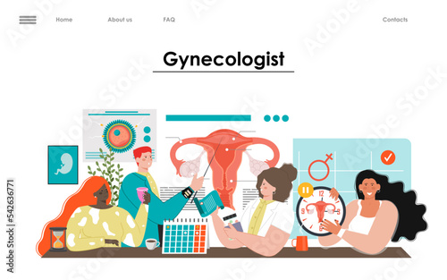 Gynecology and women health service landing page