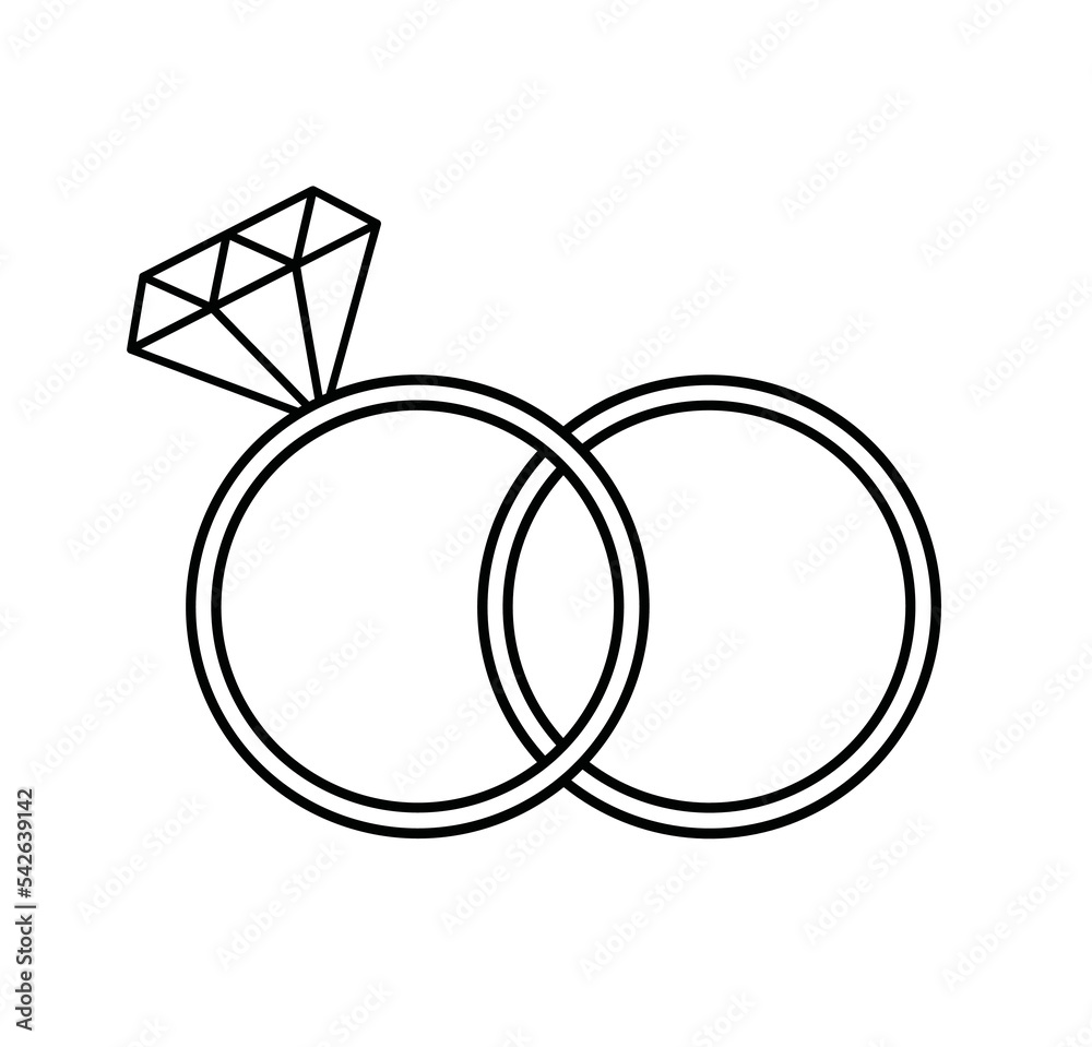 diamond ring icon vector illustration diamond ring icon vector illustration