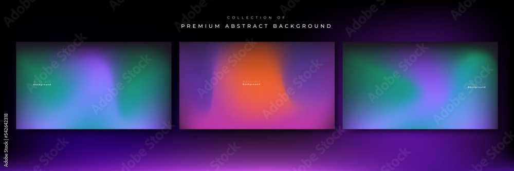 Abstract blur gradient background with waves