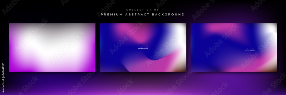 Fluid gradient background vector. Cute and minimal style posters with colorful, geometric shapes, stars and liquid color. Modern wallpaper design for social media, idol poster, banner, flyer.