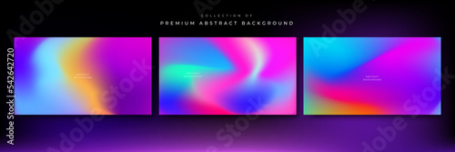 Abstract gradient fluid blur background with grainy texture and colorful rainbow gradient. Modern wallpaper design for social media, idol poster, banner, flyer.