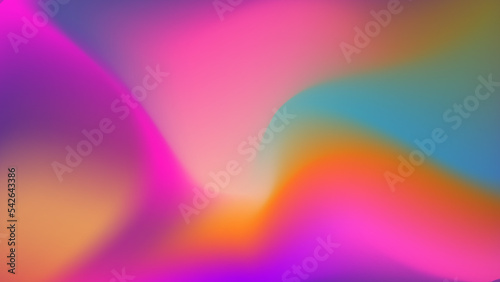 Glittering gradient background with hologram effect and magic lights. Holographic abstract fantasy backdrop with fairy sparkles, gold stars and festive blur