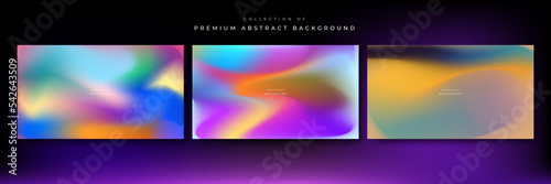 Cover gradient design with abstract color. Minimal fluid design collection. Business or advertising design. Bright dynamic mesh for poster, flyer, banner. Vector illustration