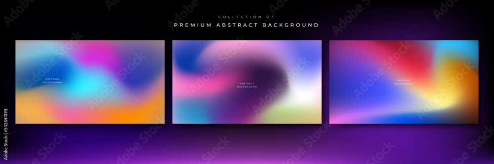 Colorful holographic gradient background design Colorful holographic gradient background design