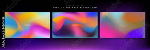 Colorful holographic gradient background design