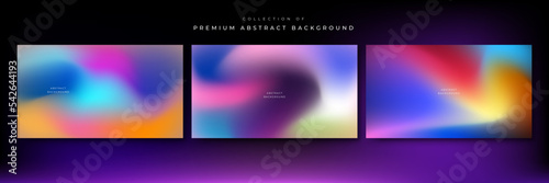 Colorful holographic gradient background design