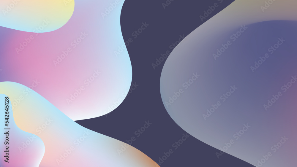 Abstract colorful fluid blur background with 3D render. Water surface. Blue abstract background. Vector illustration for design. Abstract 3D Background. Abstract pastel blurred grainy gradient texture