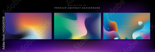 Abstract blurred gradient background with grainy texture vector.