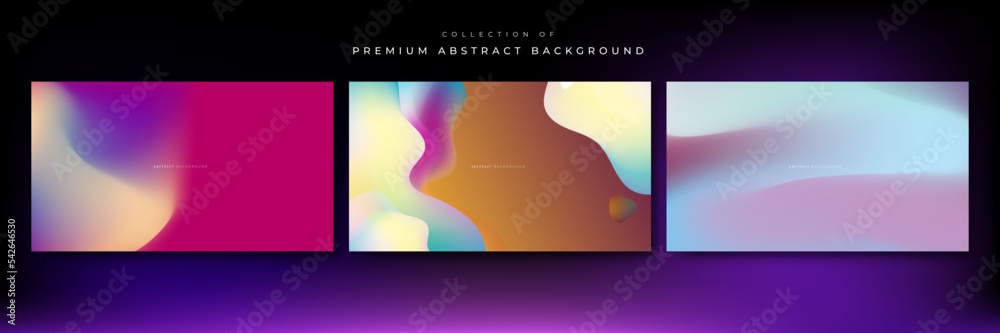 Naklejka premium Abstract blurred gradient background with grainy texture vector.