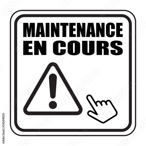 Logo maintenance en cours.