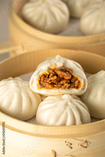 Pork buns, soy sauce buns, Chinese breakfast