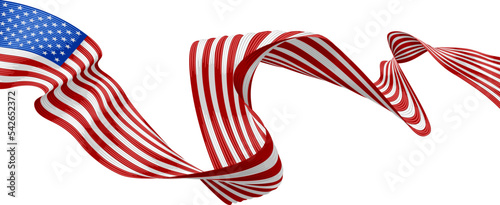 An American flag design in an engraved vintage woodcut style