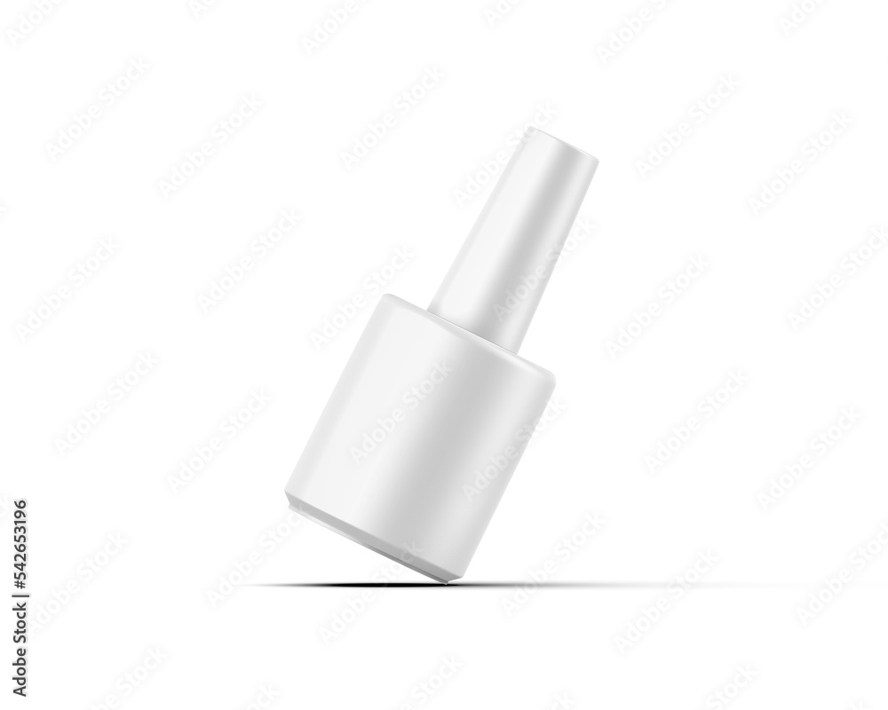 Blank nail polish bottle for mockup design and branding presentation, 3d render illustration. Blank nail polish bottle for mockup design and branding presentation, 3d render illustration.