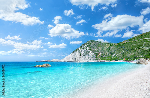 Petani beach, Kefalonia, Greece photo