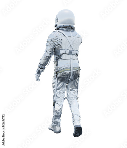 Astronaut transparent 3D rendering High Quality