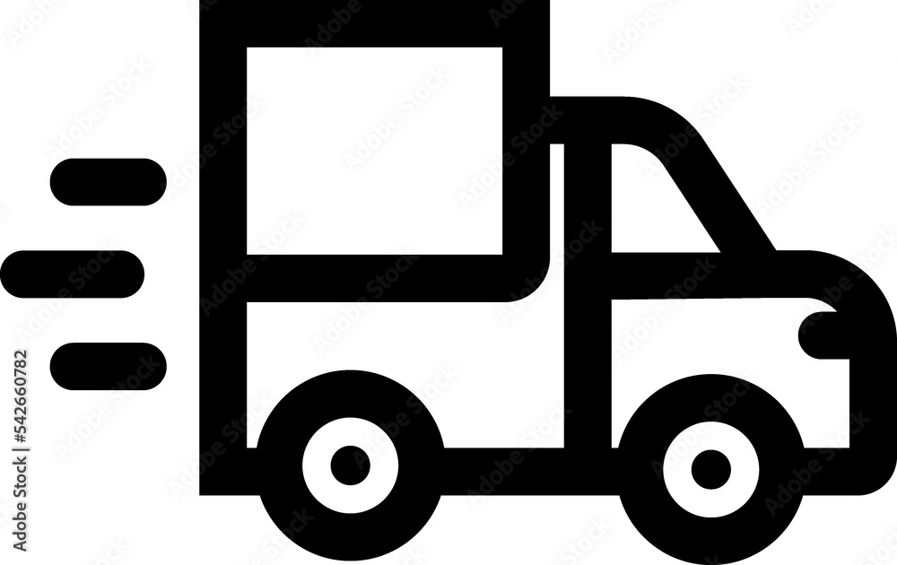 Delivery truck service web icon Delivery truck service web icon