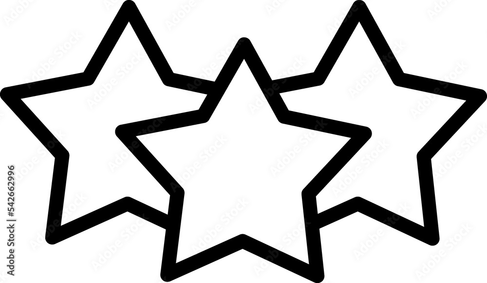 Obraz premium Star line icon. Star Rating, review