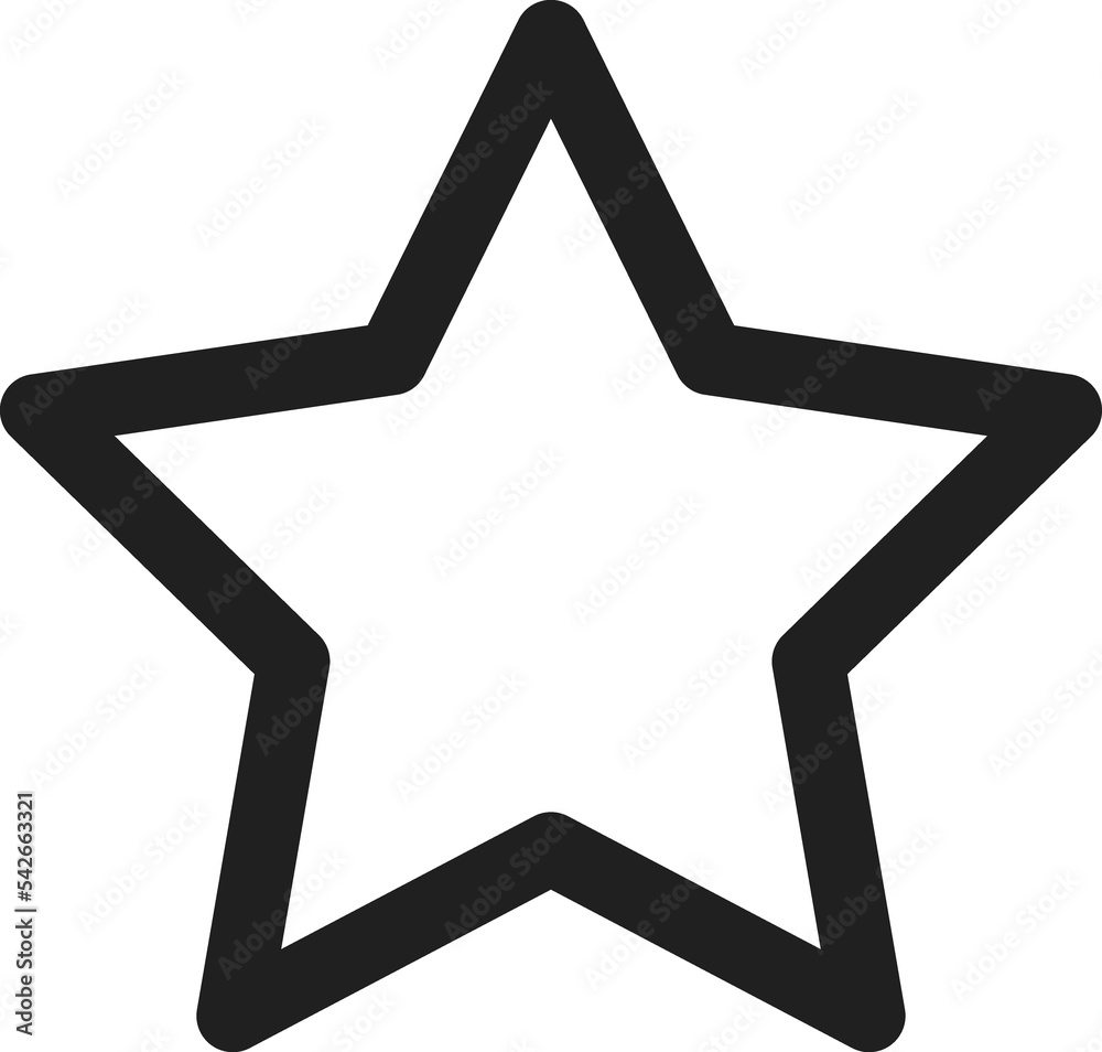 Star line icon. Star Rating, review