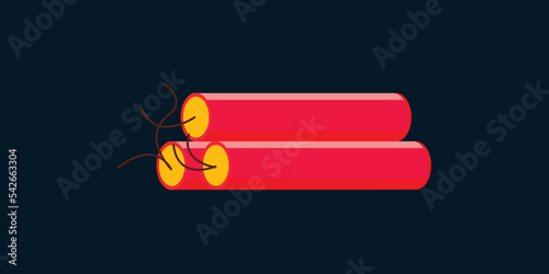 Dynamite Flat Design Vector Art Illustration Graphic Design.eps