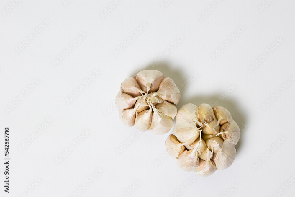 Fresh garlic isolated on white background Fresh garlic isolated on white background