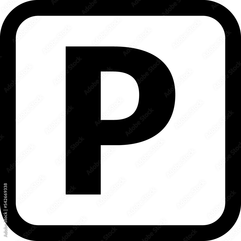 Car parking vector icon. Parking sign Car parking vector icon. Parking sign
