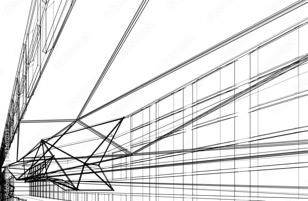 Modern architecture abstract background