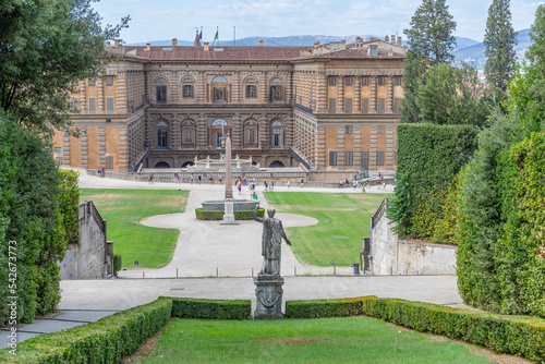 Anfiteatro et Palazzo Pitti, Giardino di Boboli, à Florence, Italie photo