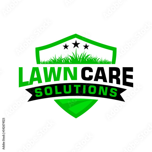 lawn care logo design creative idea vector design inspiration	

