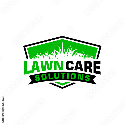lawn care logo design creative idea vector design inspiration	
