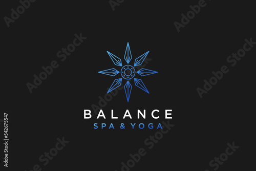 Bright diamond logo design icon symbol jewelry line style 