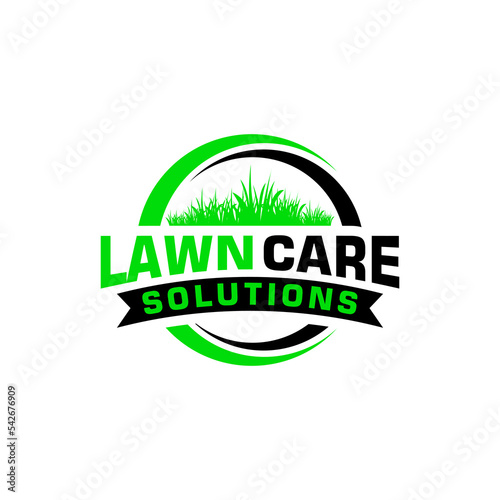 lawn care logo design creative idea vector design inspiration	

