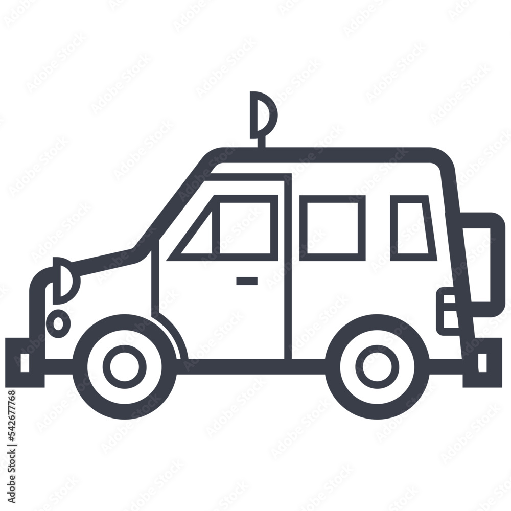 Jeep Line Illustration