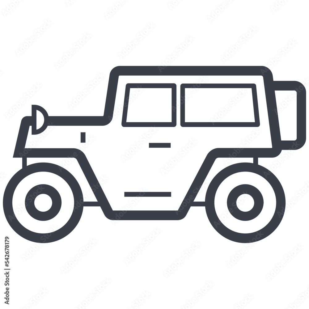 Jeep Line Illustration