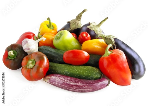 various multicolor vegetables for prepare salads or cooking vegetarian meals
