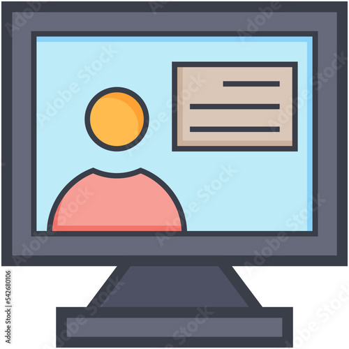 News man Vector Icon