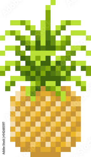 Pineapple Pixel Art 8 Bit V...