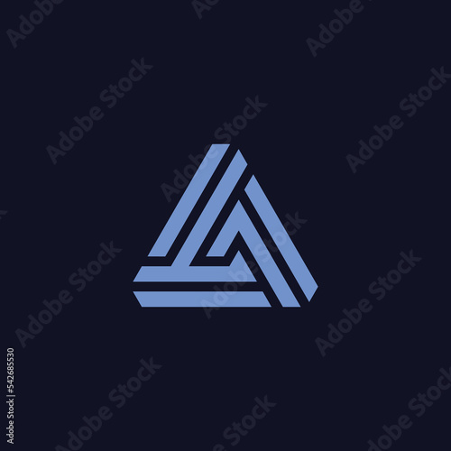 initial letter LA or AL monogram logo.