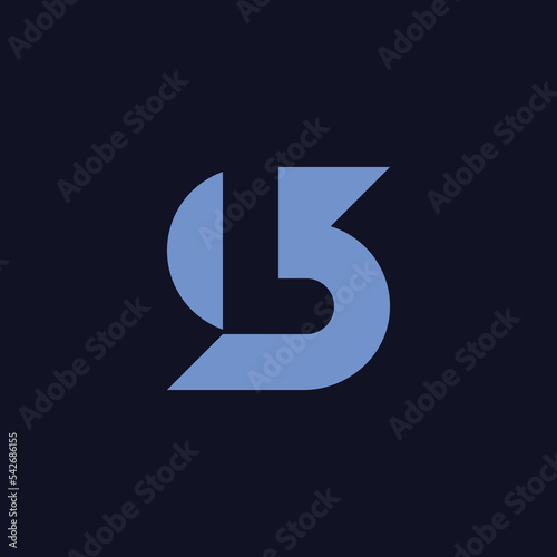initial letter LS or SL monogram logo.