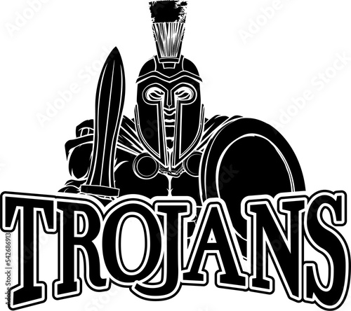 Spartan Trojan Sports Mascot