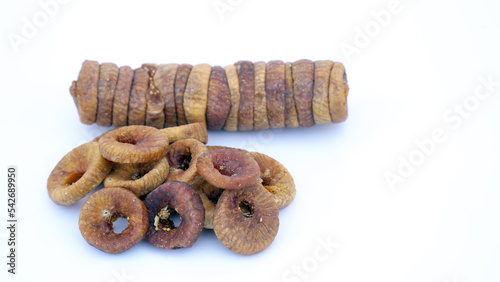 Dried Figs or Anjeer fruit from India is a healthy nutritional food photo