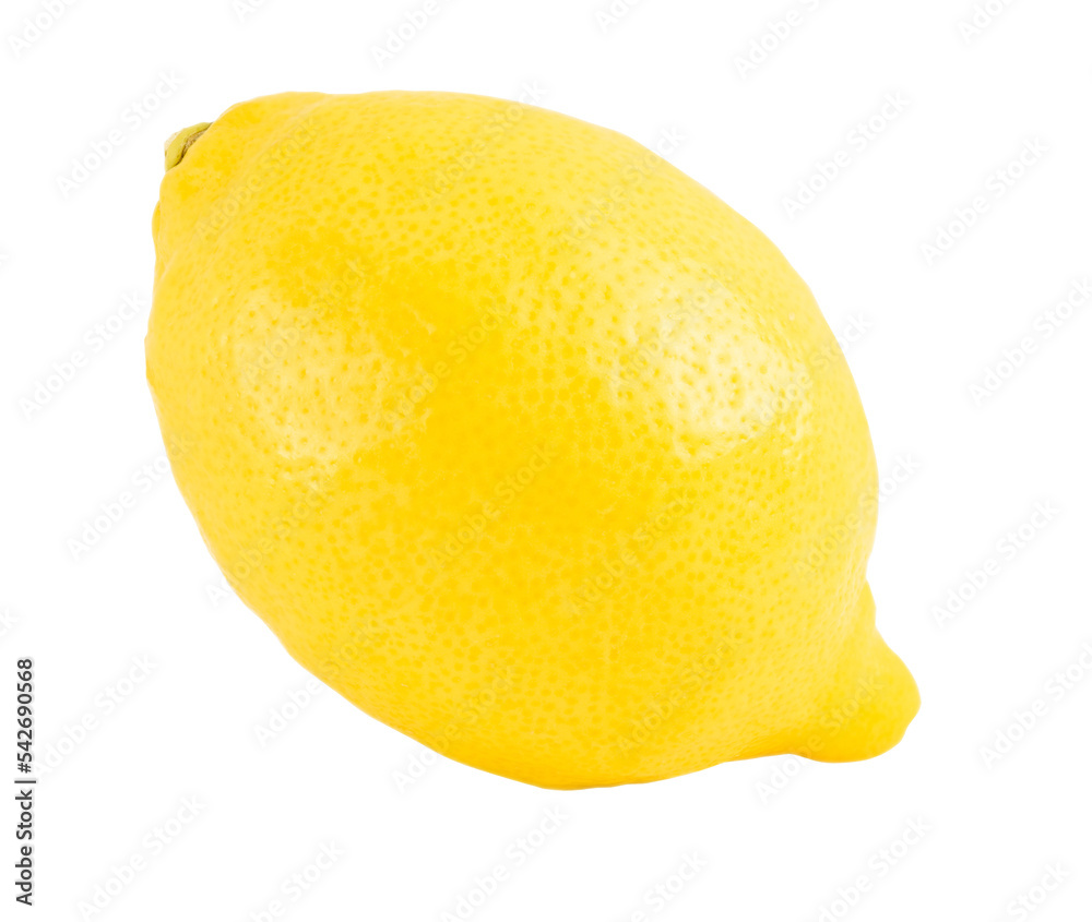 Fresh yellow lemon isolated on white with PNG Fresh yellow lemon isolated on white with PNG