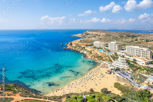 Tela Landscape with Golden bay beach, Malta